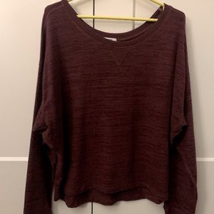 Burgundy long sleeve shirt